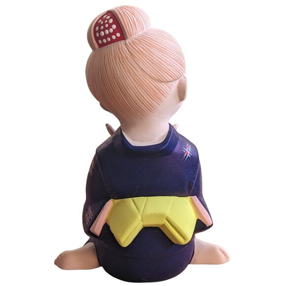 Shojo Girl Japanese Hakata Doll Kumihimo String Art Fukuoka Global Art VTG 80s - Picture 6 of 12